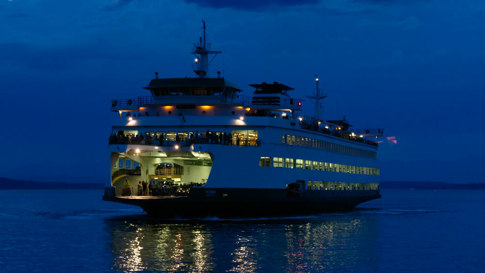 Twilight Ferry Approach