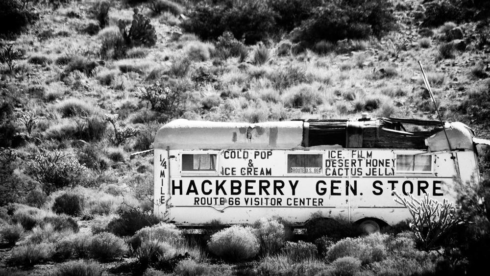 Hackberry General Store Ahead